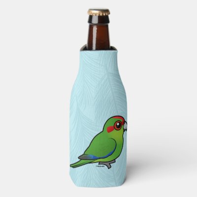 Birdorable Red-crowned Parakeet Bottle Cooler