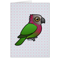 Red-fan or Hawk-headed Parrot Note Card