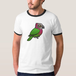 Red-fan or Hawk-headed Parrot Men's Basic Ringer T-Shirt