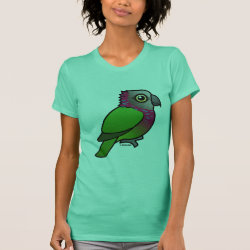 Red-fan or Hawk-headed Parrot Women's American Apparel Fine Jersey Short Sleeve T-Shirt