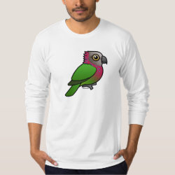Red-fan or Hawk-headed Parrot Men's American Apparel Fine Jersey Long Sleeve T-Shirt
