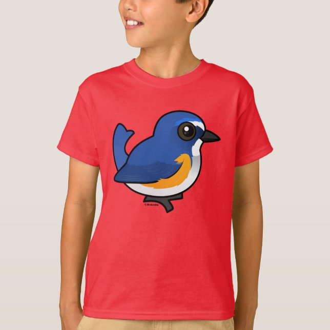 Birdorable Red-flanked Bluetail T-Shirt (Front)