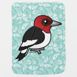 Red-headed Woodpecker Baby Blanket