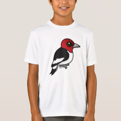 Red-headed Woodpecker Kids' Hanes TAGLESS® T-Shirt
