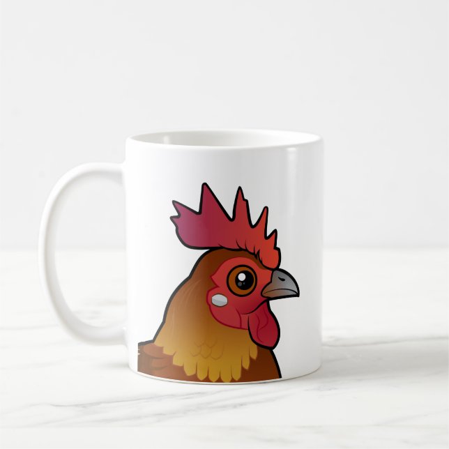 Birdorable Red Junglefowl Coffee Mug (Left)