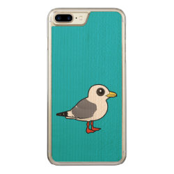Red-legged Kittiwake Carved Apple iPhone 7 Plus Wood Case