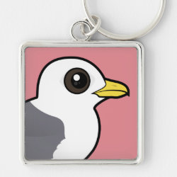 Red-legged Kittiwake Premium Square Keychain