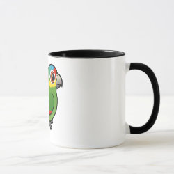 Birdorable Red-lored Parrot Combo Mug