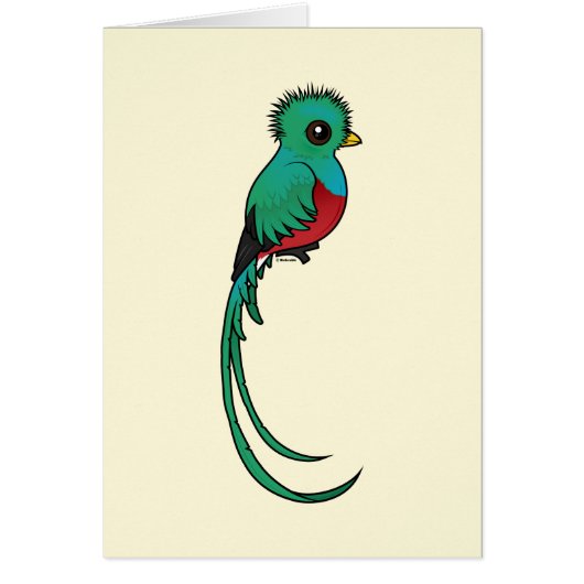 Birdorable Resplendent Quetzal Cards (Front)