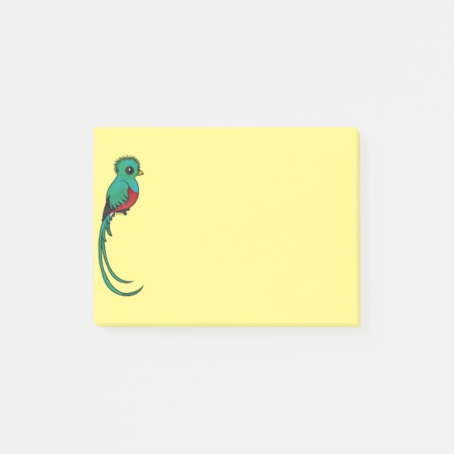 Birdorable Resplendent Quetzal Post-it Notes (Front)