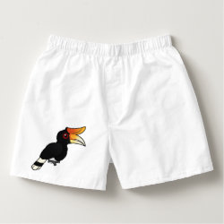 Rhinoceros Hornbill Men's Boxercraft Cotton Boxers