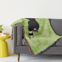 Rhinoceros Hornbill Throw Blanket