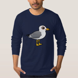 Ring-billed Gull Men's American Apparel Fine Jersey Long Sleeve T-Shirt