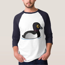Ring-necked Duck Men's Basic 3/4 Sleeve Raglan T-Shirt