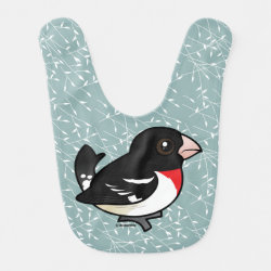 Birdorable Rose-breasted Grosbeak Baby Bib