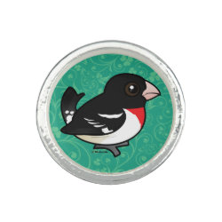 Birdorable Rose-breasted Grosbeak Round Ring