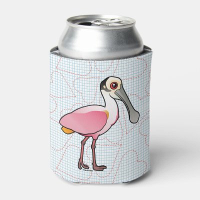 Birdorable Roseate Spoonbill Can Cooler
