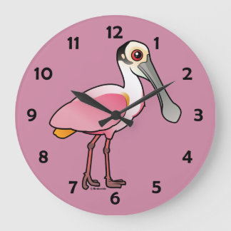 Birdorable Roseate Spoonbill Large Clock