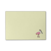 Birdorable Roseate Spoonbill Post-it Notes
