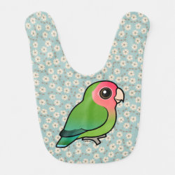 Birdorable Rosy-faced Lovebird Baby Bib