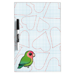 Birdorable Rosy-faced Lovebird Medium Dry-erase Board