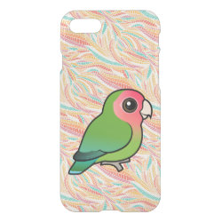 Birdorable Rosy-faced Lovebird Uncommon iPhone 7 Clearly™ Deflector Case