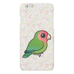 Birdorable Rosy-faced Lovebird Case Savvy iPhone 6 Glossy Finish Case