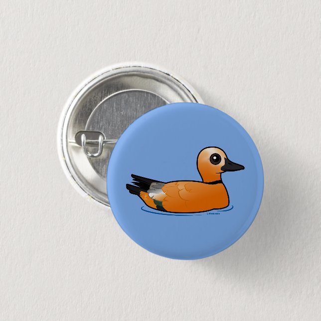 Birdorable Ruddy Shelduck Button (Front & Back)