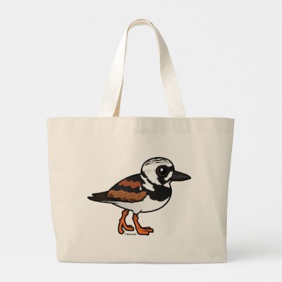 Birdorable Ruddy Turnstone Large Tote Bag