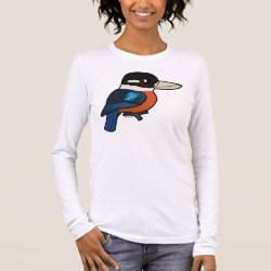 Rufous-bellied Kookaburra Women's Basic Long Sleeve T-Shirt