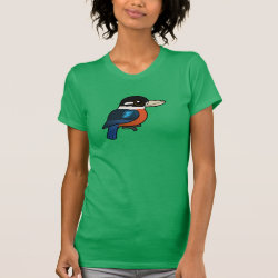 Rufous-bellied Kookaburra Women's American Apparel Fine Jersey Short Sleeve T-Shirt