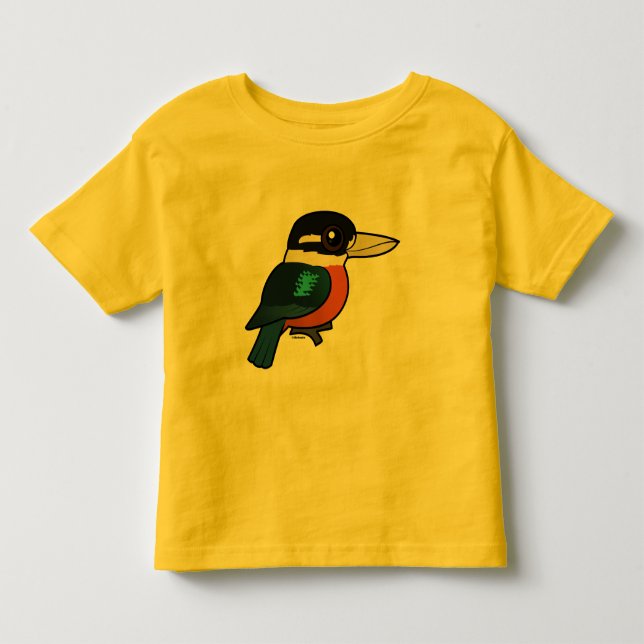 Birdorable Rufous-bellied Kookaburra Toddler T-shirt (Front)