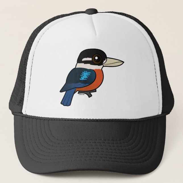 Birdorable Rufous-bellied Kookaburra Trucker Hat (Front)