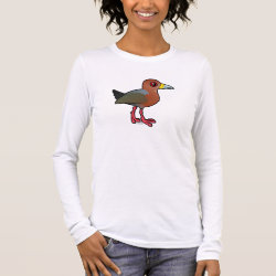 Rufous-necked Wood-Rail Women's Basic Long Sleeve T-Shirt
