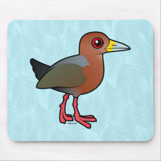 Birdorable Rufous-necked Wood-Rail Mouse Pad