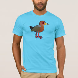 Rufous-necked Wood-Rail Men's Basic American Apparel T-Shirt