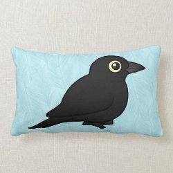 Rusty Blackbird Throw Pillow Lumbar 13