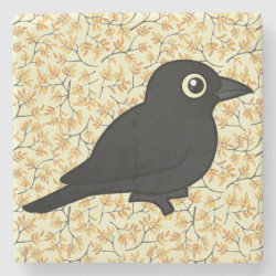 Rusty Blackbird Marble Coaster