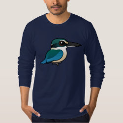 Sacred Kingfisher Men's American Apparel Fine Jersey Long Sleeve T-Shirt