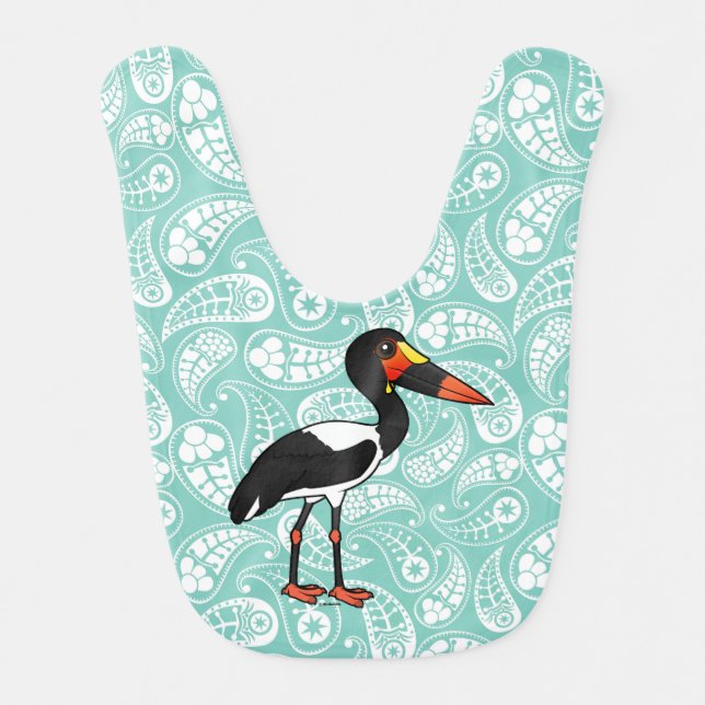 Birdorable Saddle-billed Stork Bib (Front)