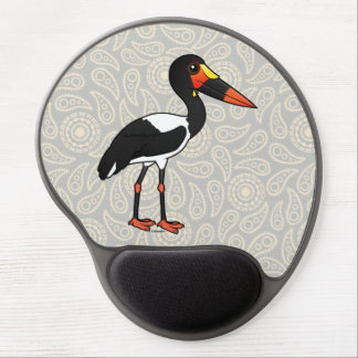Birdorable Saddle-billed Stork Gel Mouse Pad