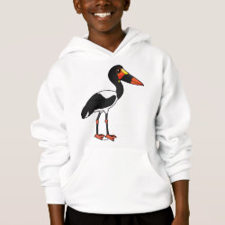 Saddle-billed Stork Girls' American Apparel Fine Jersey T-Shirt