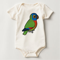 Birdorable Saint Lucia Parrot Infant Organic Creeper