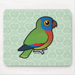 Birdorable Saint Lucia Parrot Mousepad