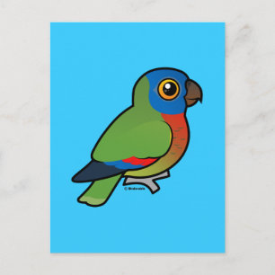 Birdorable Saint Lucia Parrot Postcard