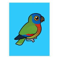 Birdorable Saint Lucia Parrot Postcard