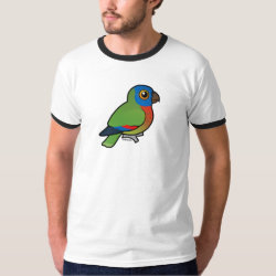 Birdorable Saint Lucia Parrot Men's Basic Ringer T-Shirt