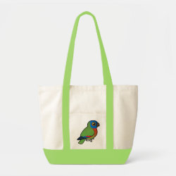 Birdorable Saint Lucia Parrot Impulse Tote Bag