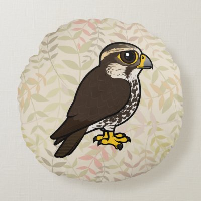 Birdorable Saker Falcon Round Pillow