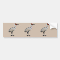 Birdorable Sandhill Crane Bumper Sticker